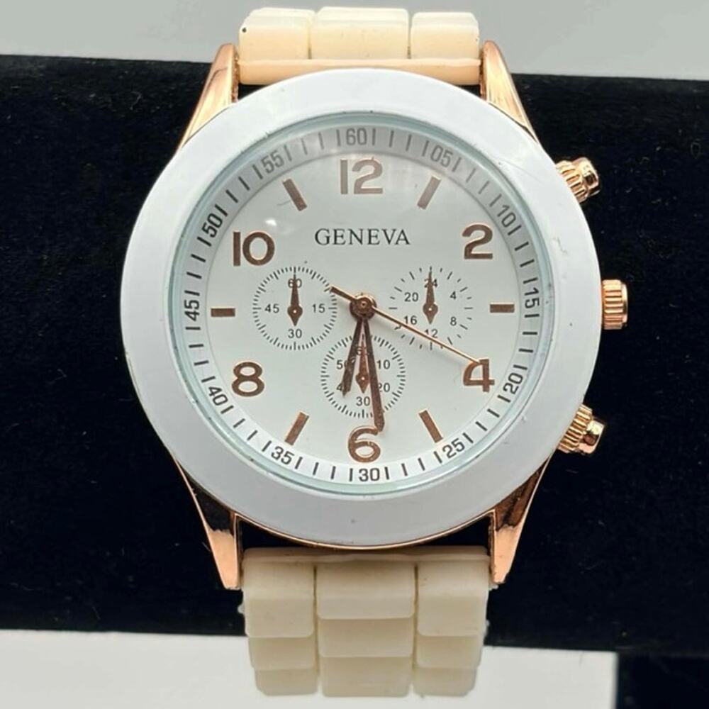 White Geneva Men’s Watch